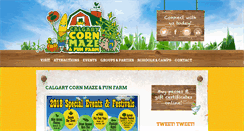 Desktop Screenshot of calgarycornmaze.com