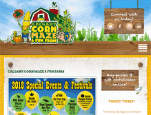 Tablet Screenshot of calgarycornmaze.com